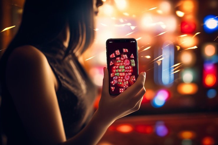 Tampilan antarmuka slot online responsif pada perangkat seluler