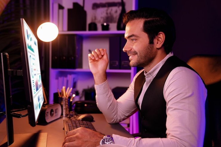 Pengguna menikmati Live Casino di perangkat mobile dengan fitur lengkap